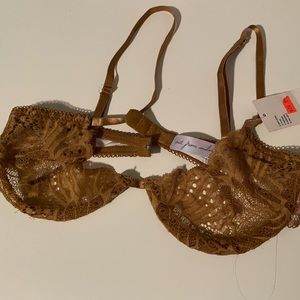 NWT Urban Outfitters Out From Under Brown Mesh Bra